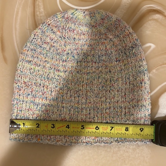 Handmade Knit Women\'s Hat and Scarf Set Multi-Color Pastel Confetti Winter Warm main image 6